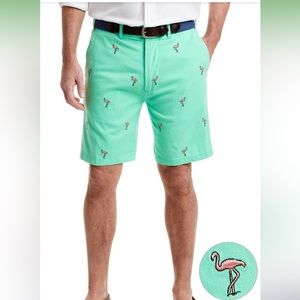 NWT Castaway Nantucket Cisco Spring Green with Flamingo Short 38 NWT